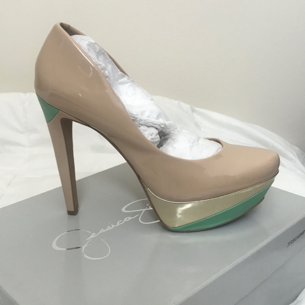 Jessica Simpson patent leather stilettos